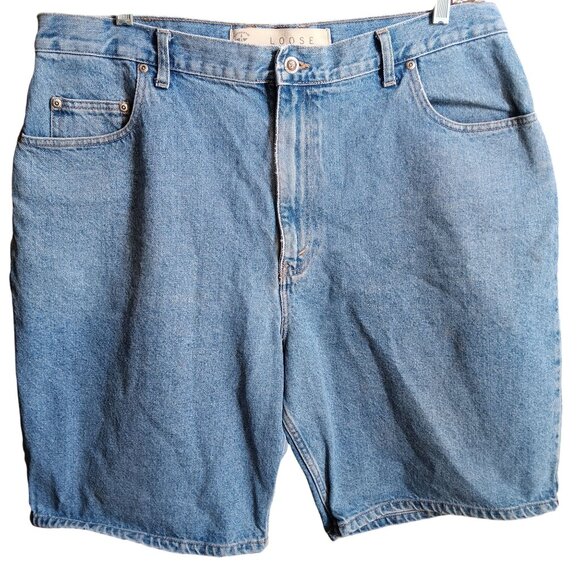 sz 40 Vtg Y2K Men's Dad Shorts Denim Arizona Jean Company Loose Fit 100% Cotton - Picture 1 of 5